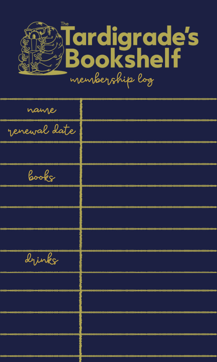 Tardigrade's Bookshelf Membership — The Tardigrade's Bookshelf